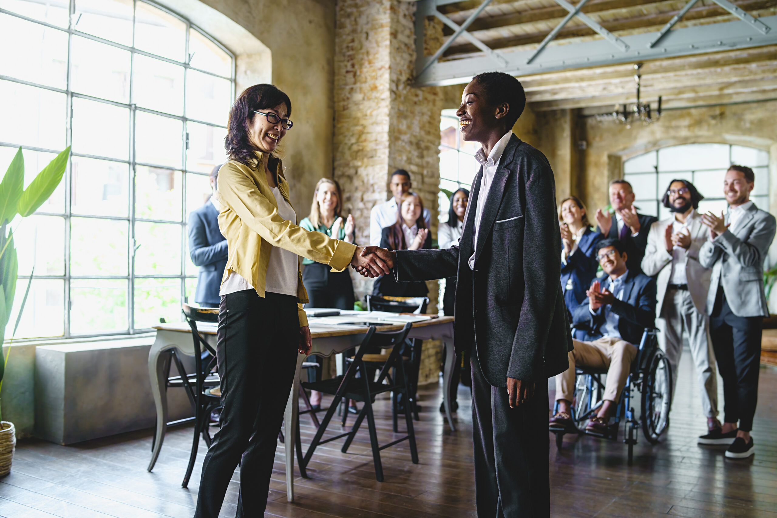 Entrepreneurs making a deal